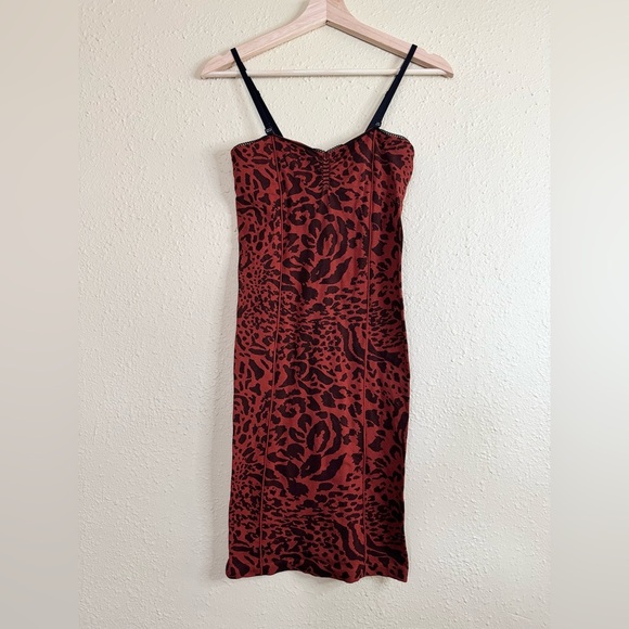 Intimately x Free People | Leopard Bodycon Dress with Shelf Bra - Size XS / S - Picture 1 of 4